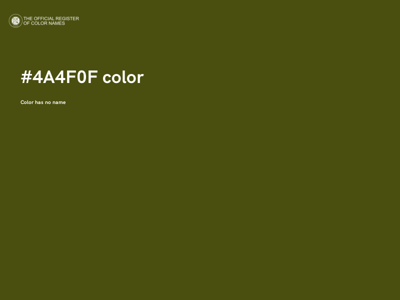 #4A4F0F color image