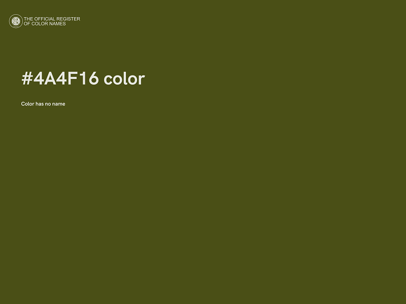 #4A4F16 color image