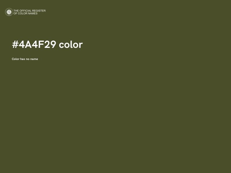 #4A4F29 color image