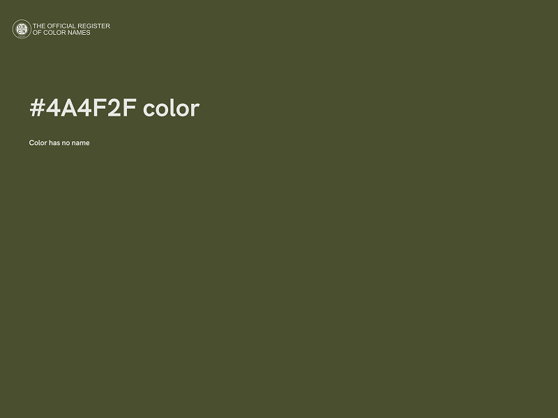 #4A4F2F color image