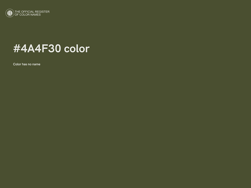 #4A4F30 color image