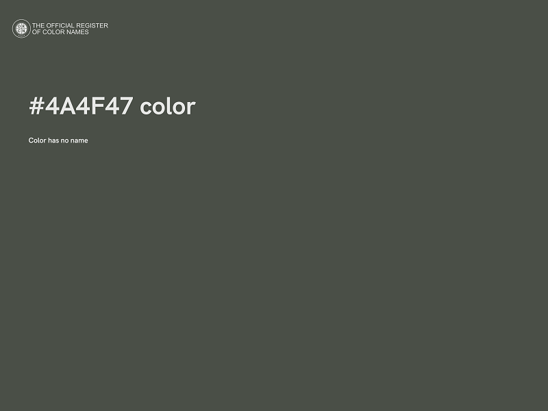 #4A4F47 color image