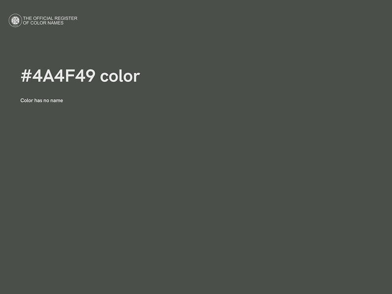 #4A4F49 color image