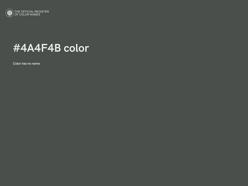 #4A4F4B color image