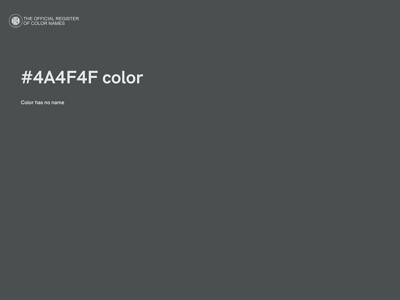 #4A4F4F color image