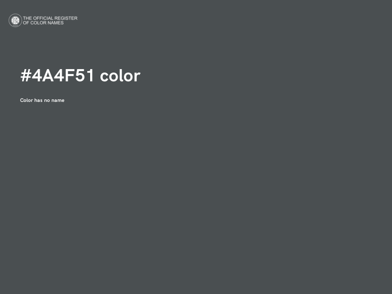 #4A4F51 color image