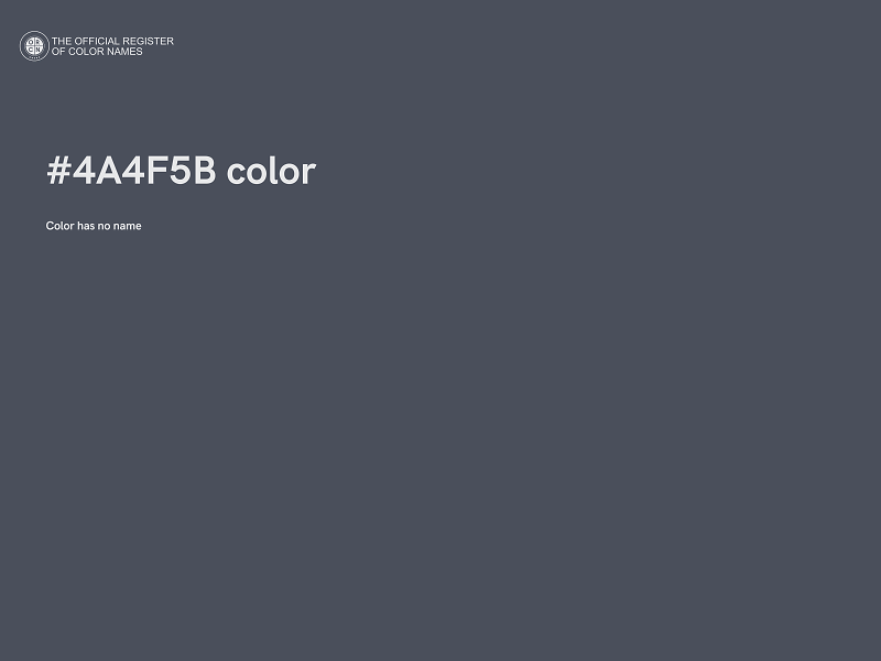 #4A4F5B color image