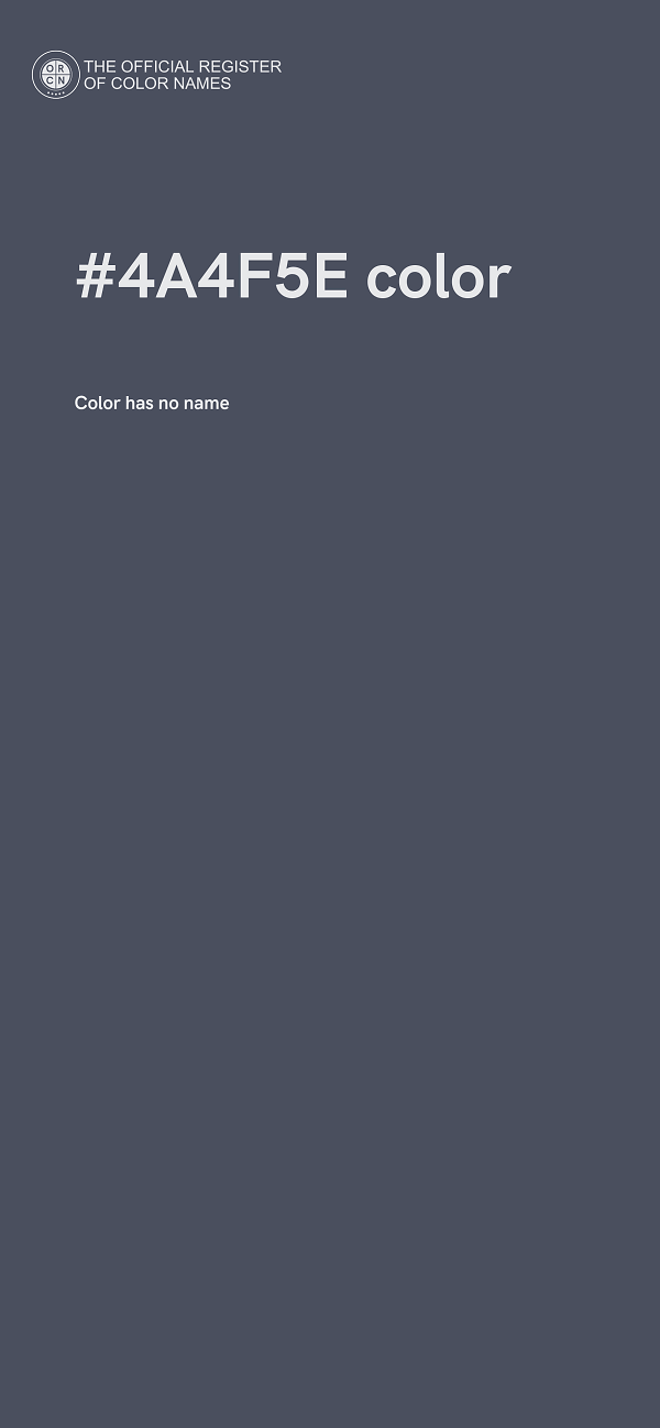 #4A4F5E color image