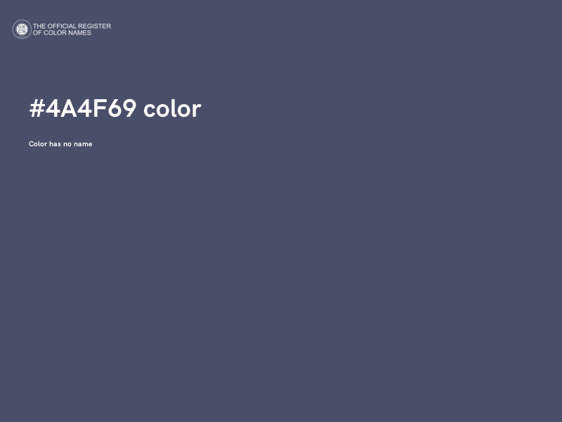 #4A4F69 color image