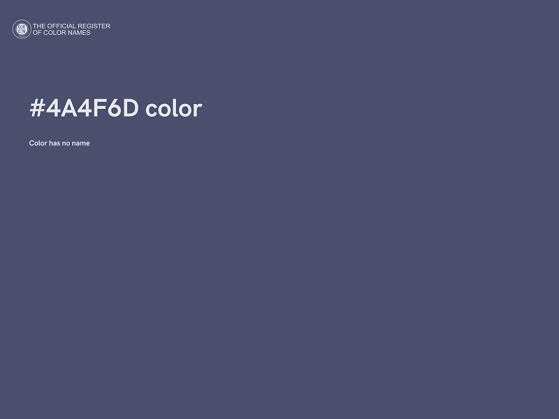 #4A4F6D color image