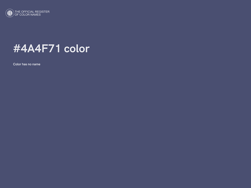 #4A4F71 color image