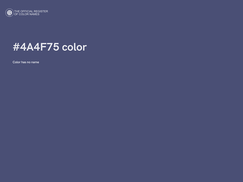 #4A4F75 color image