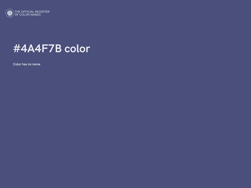 #4A4F7B color image