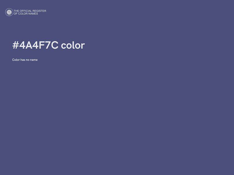 #4A4F7C color image