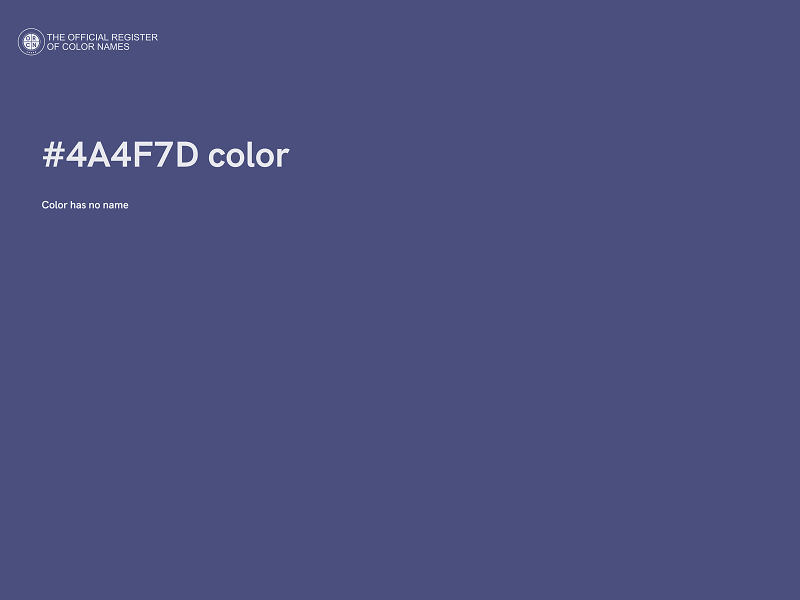 #4A4F7D color image