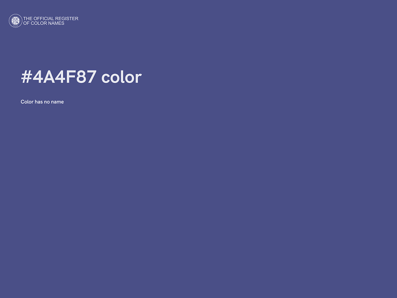 #4A4F87 color image