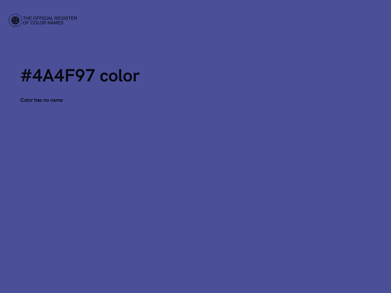 #4A4F97 color image