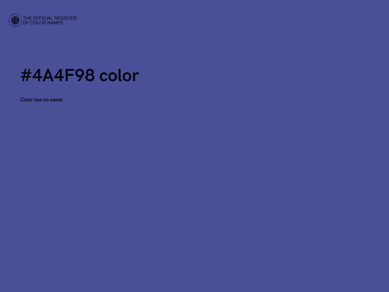 #4A4F98 color image