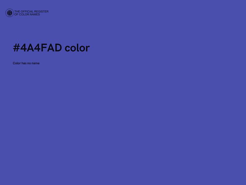 #4A4FAD color image