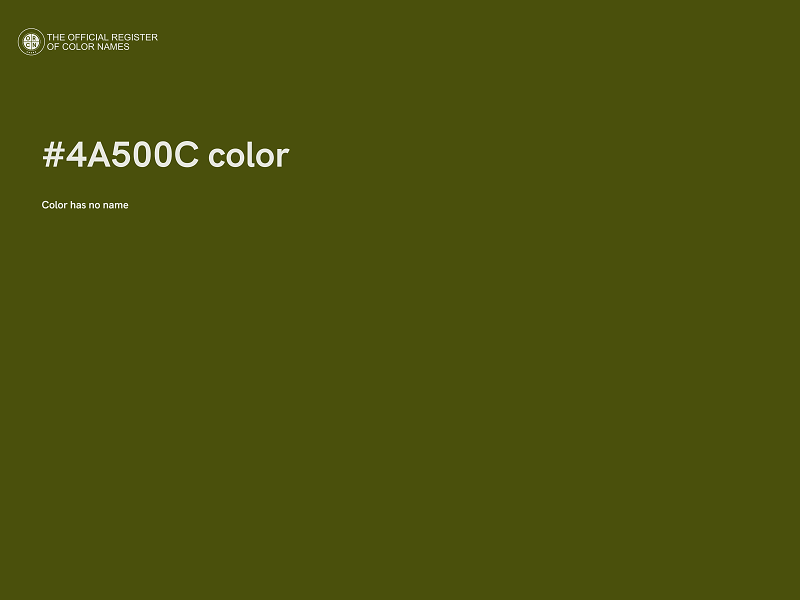 #4A500C color image