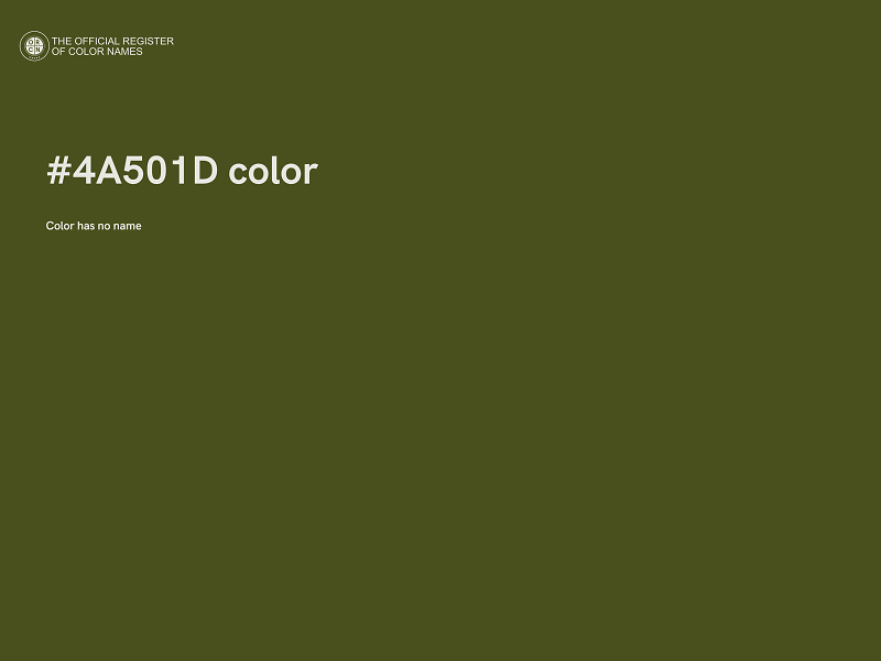 #4A501D color image