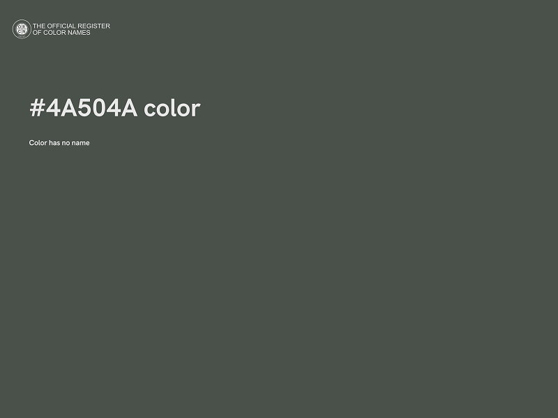 #4A504A color image