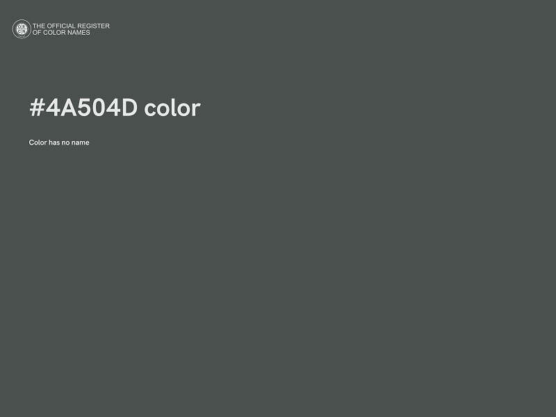 #4A504D color image