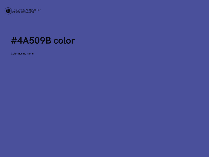 #4A509B color image