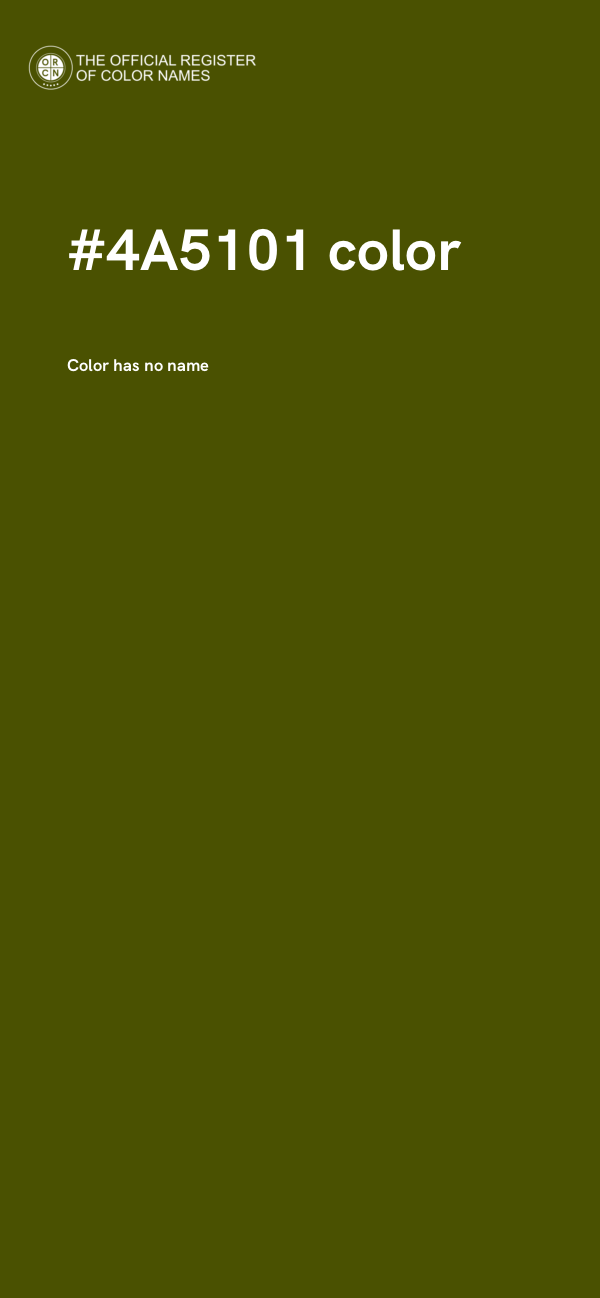 #4A5101 color image