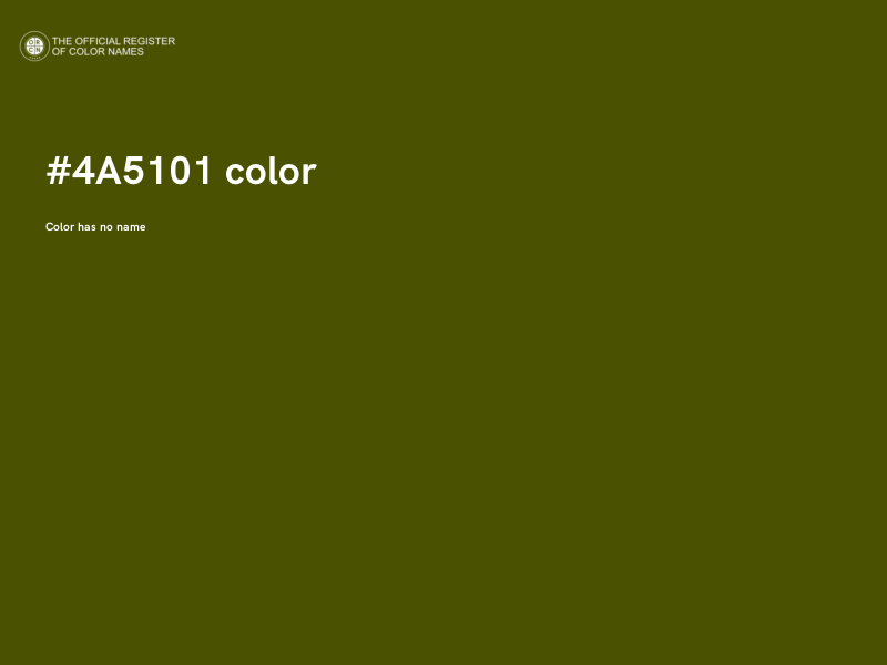 #4A5101 color image