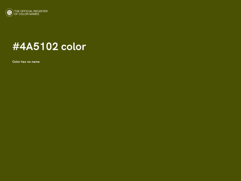 #4A5102 color image