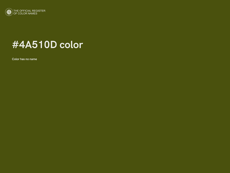 #4A510D color image