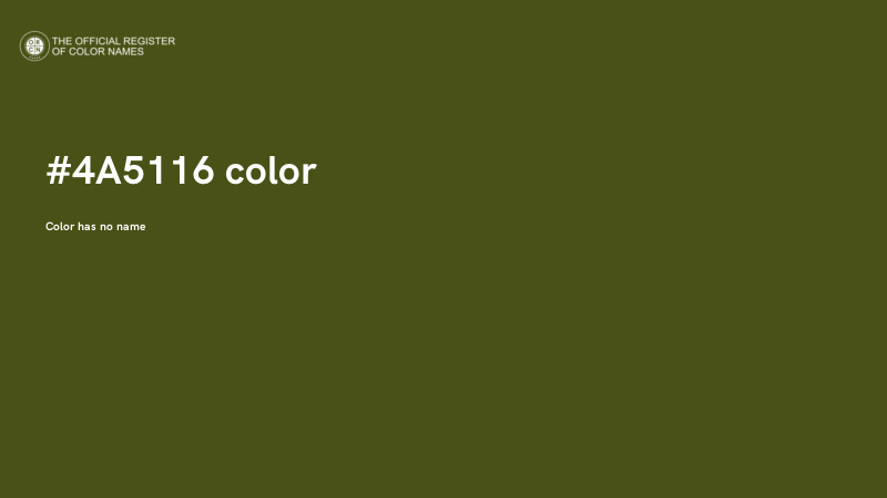 #4A5116 color image