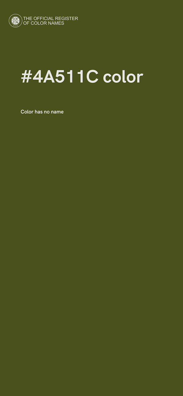 #4A511C color image