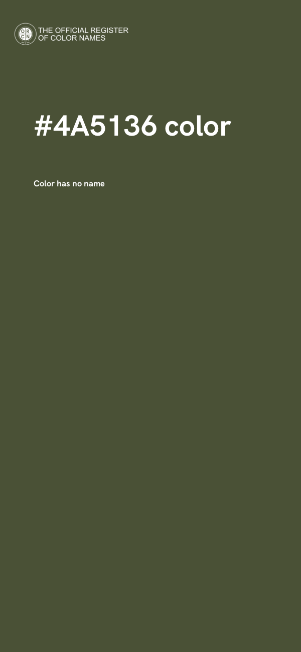 #4A5136 color image