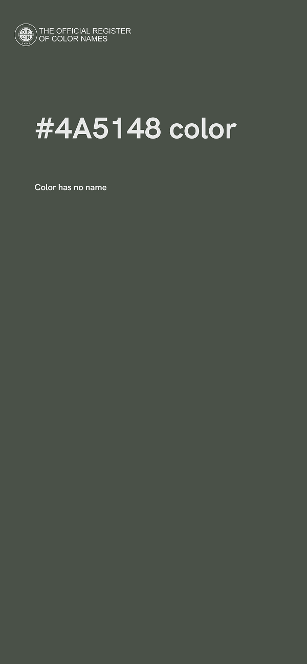#4A5148 color image