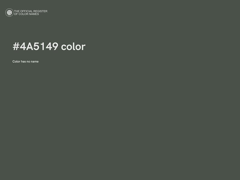 #4A5149 color image