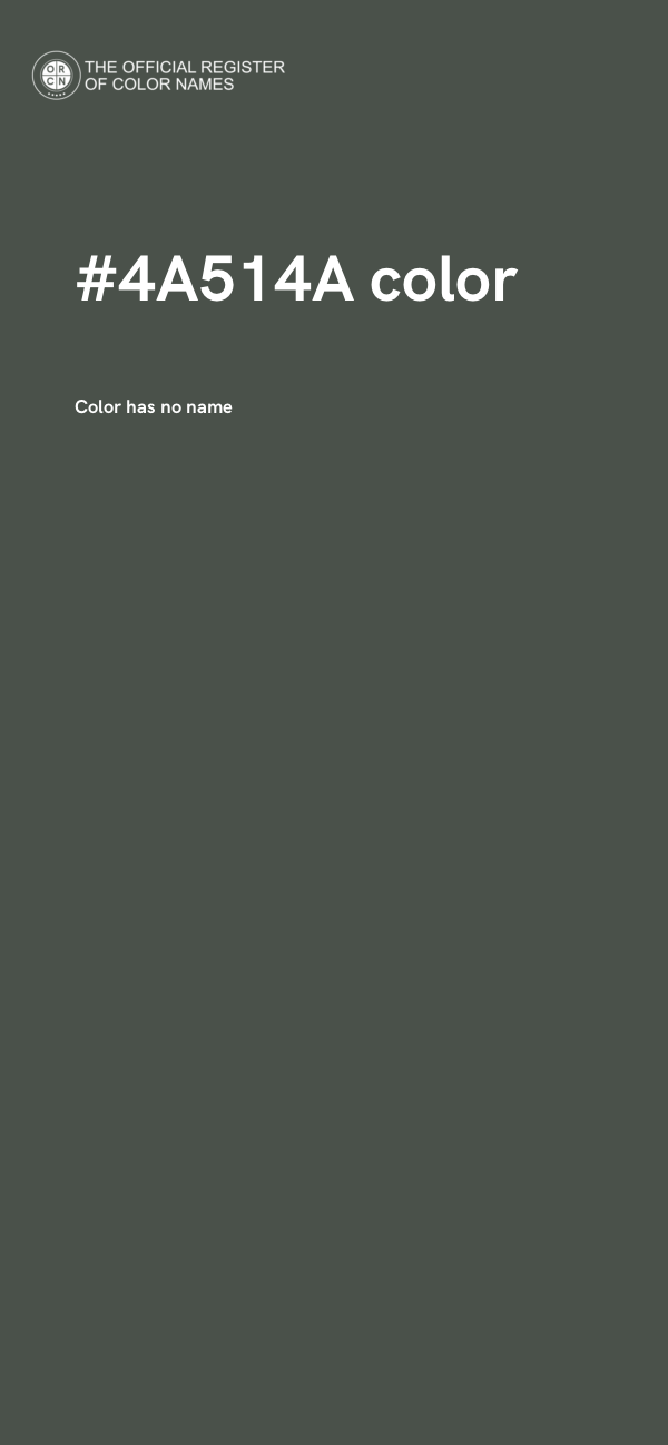 #4A514A color image