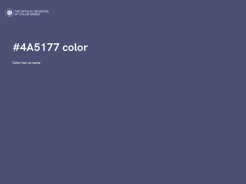 #4A5177 color image