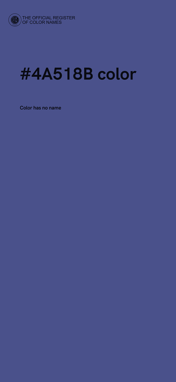 #4A518B color image
