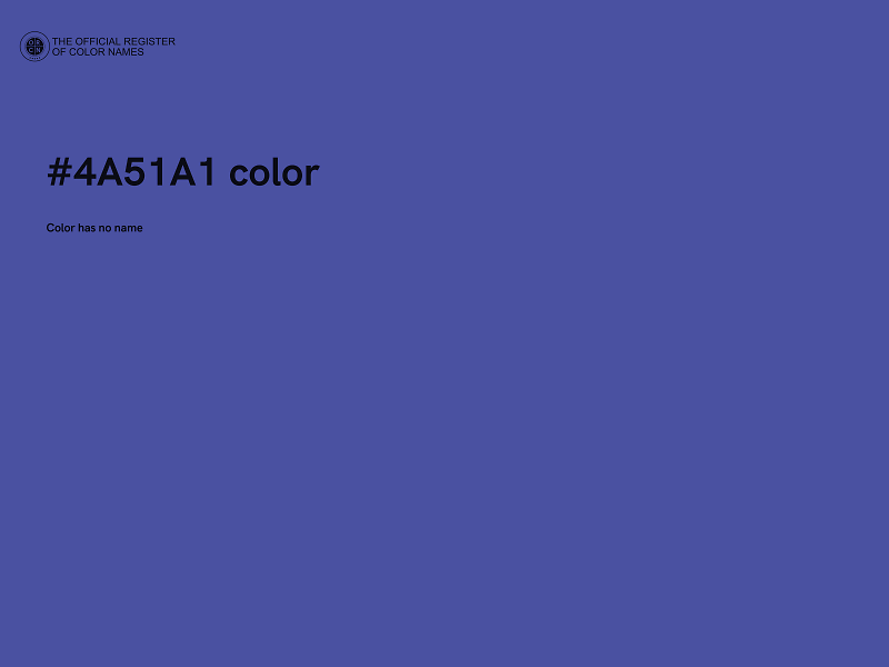 #4A51A1 color image