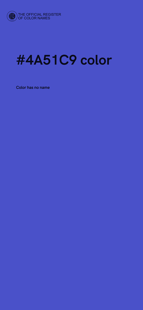 #4A51C9 color image