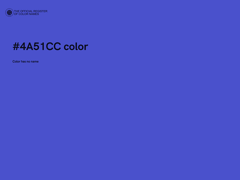 #4A51CC color image