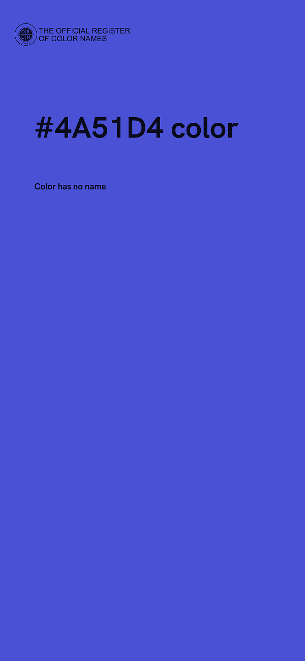 #4A51D4 color image