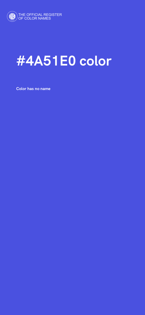 #4A51E0 color image