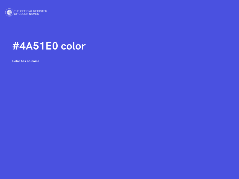 #4A51E0 color image