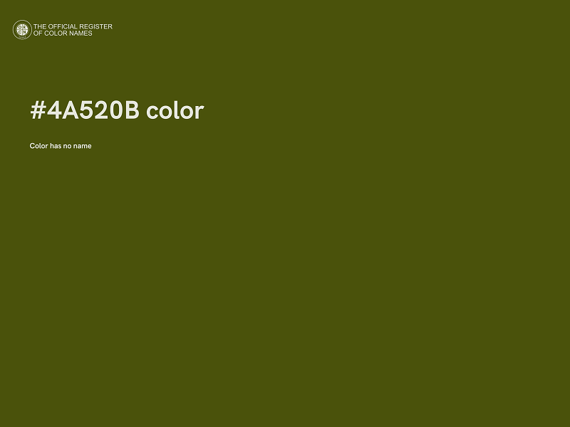 #4A520B color image