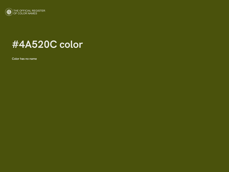 #4A520C color image