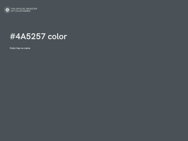 #4A5257 color image