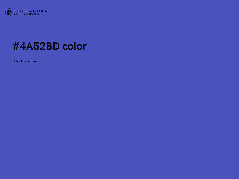 #4A52BD color image